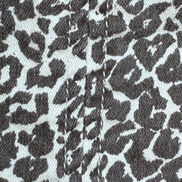 Free People Modern Femme Mini Skirt 2 Leopard Cheetah Print Animal Print Zipper - Picture 4 of 11